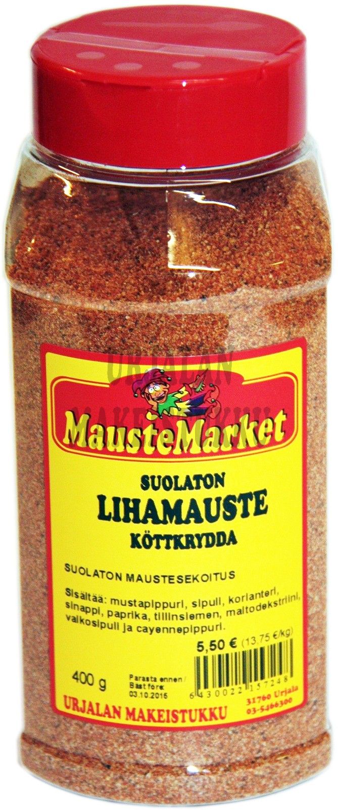 Lihamauste suolaton -purkki