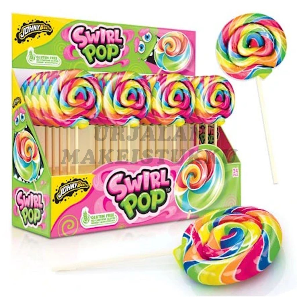 JohnyBee Swirl Pop tikkari 50g x 24kpl