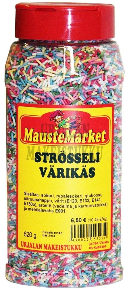 Strösseli värikäs -purkki