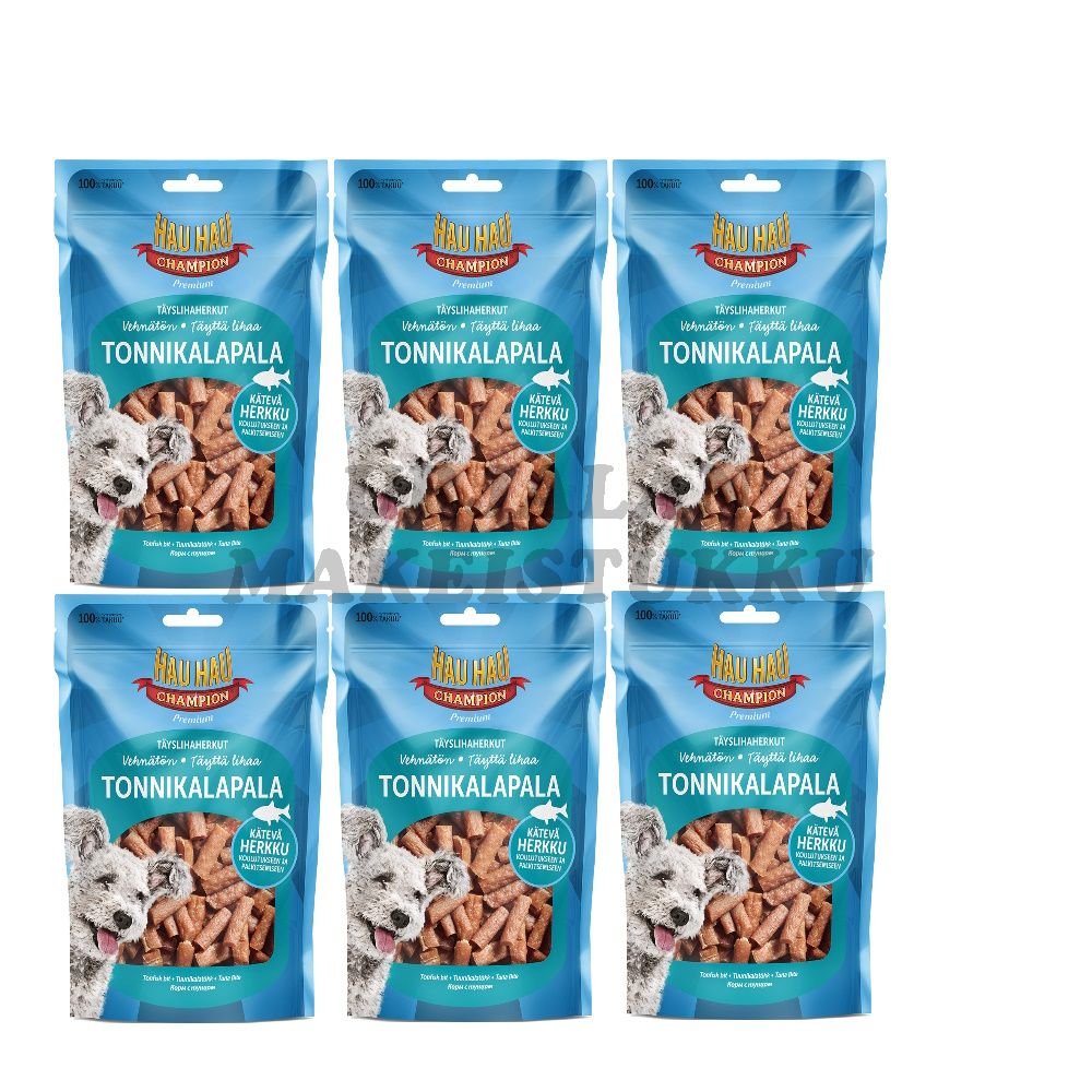 Hau Hau Champion Tonnikalapala 100g x 6kpl