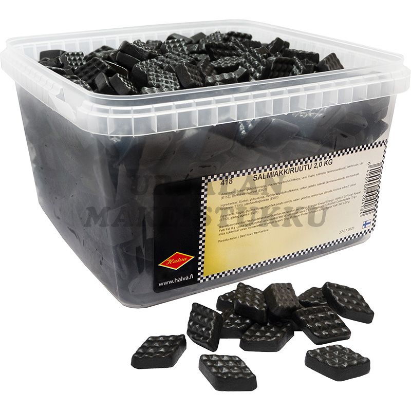 Halva Salty Licorice Diamonds 2kg