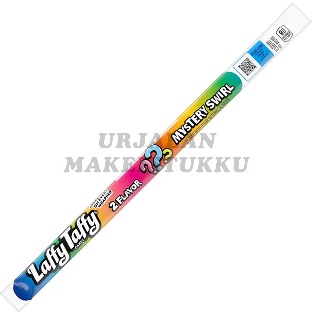 Laffy Taffy Mystery Swirl Rope pehmeä ja venyvä toffeekarkki 23g
