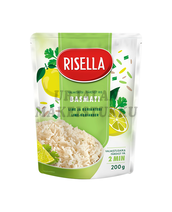 Risella Basmati Lime ja Korianteri valmisriisi 200g