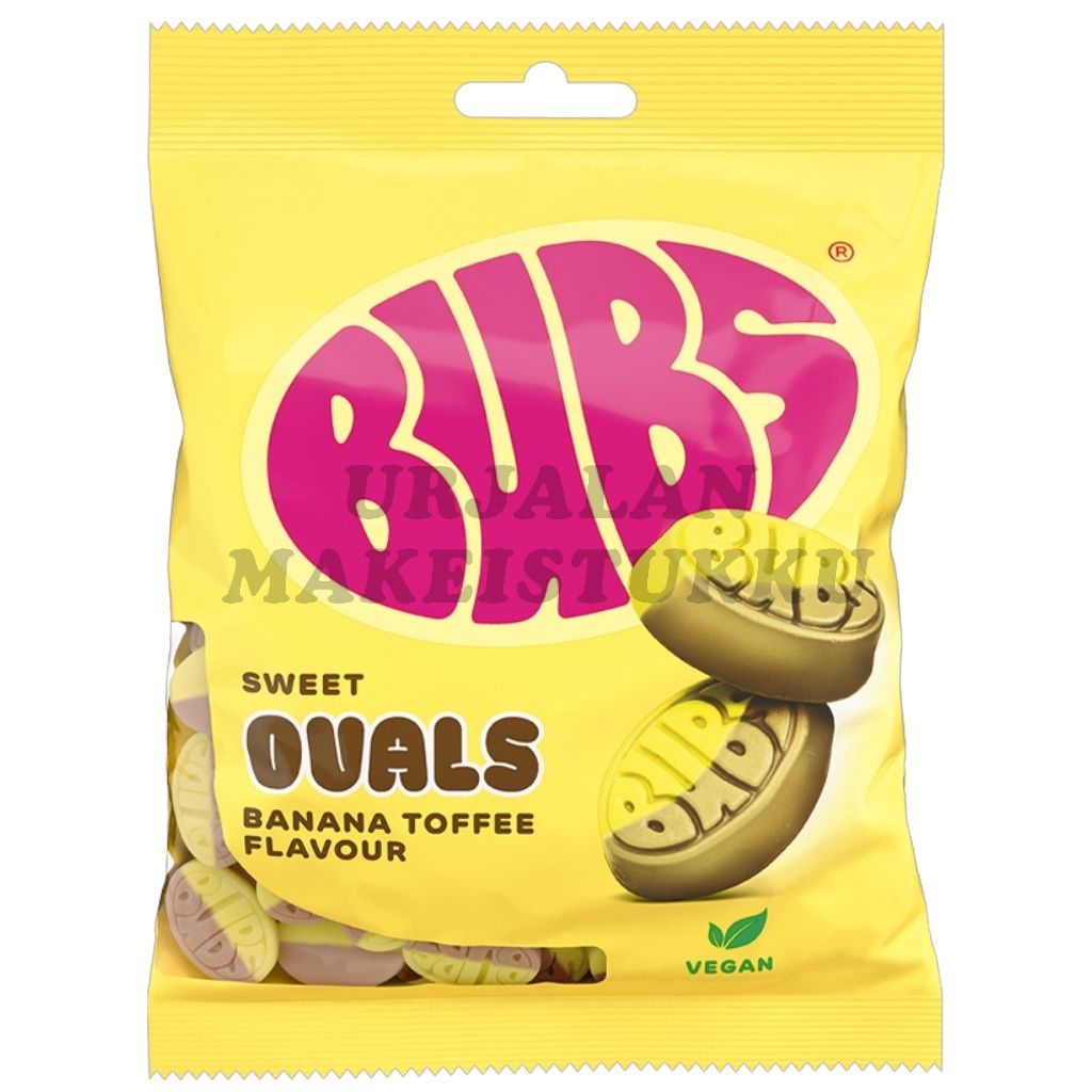 Bubs Banana Toffee Ovals makeinen 155g