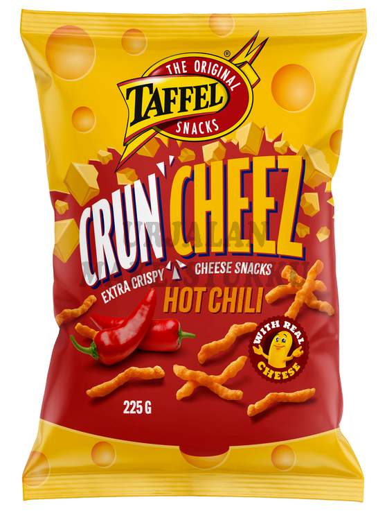 Taffel CrunCheez Hot Chili extra rapea juustonaksu 225g