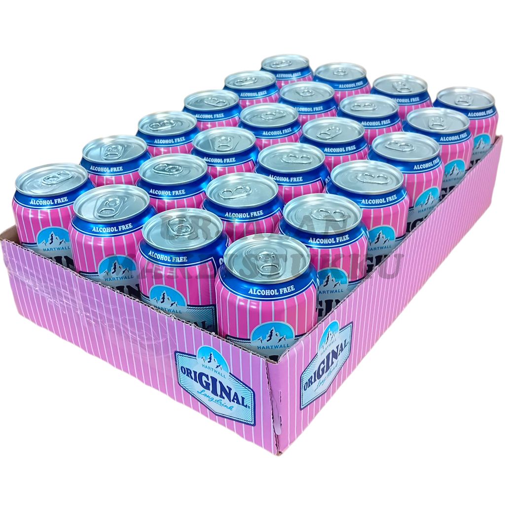 Hartwall Original Long Drink 0% Raspberry 330ml x 24-pack