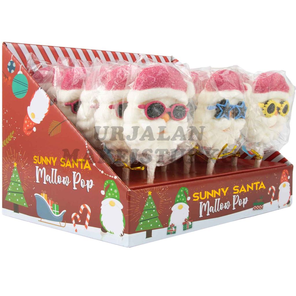 Sunny Santa Kesä Joulupukki vaahtomakeistikkari 45g x 18kpl