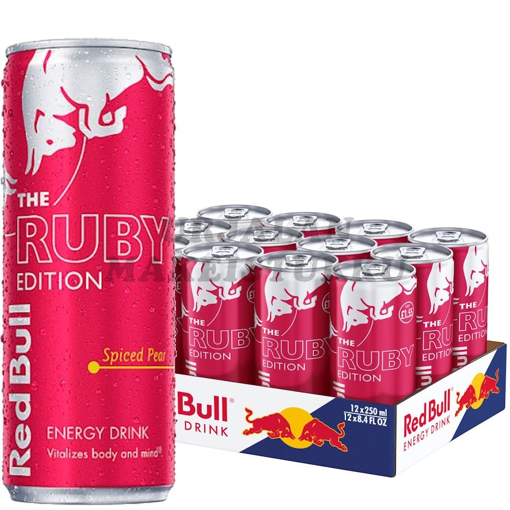Red Bull Ruby Edition Spiced Pear Talvipäärynä energiajuoma 250ml x 12kpl