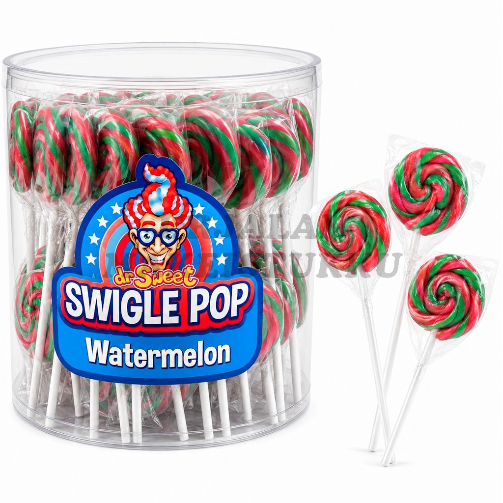 Dr. Sweet Swigle Pop Watermelon tikkarit 12g x 50kpl