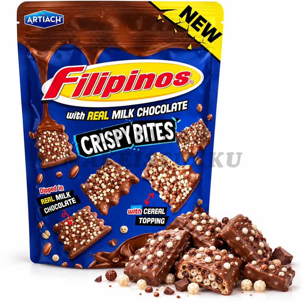Filipinos Crispy Bites maitosuklaa keksi 100g