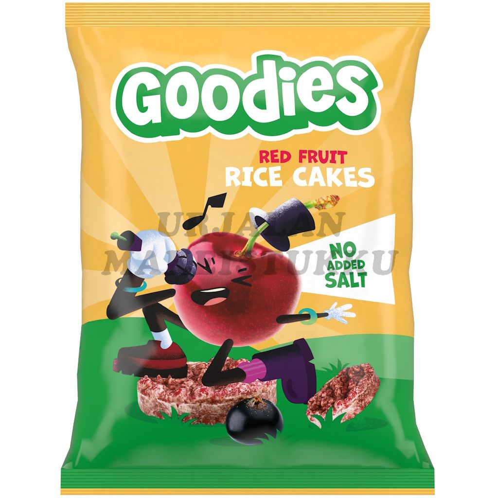 Goodies Red Fruit Rice Cakes riisikakut 40g