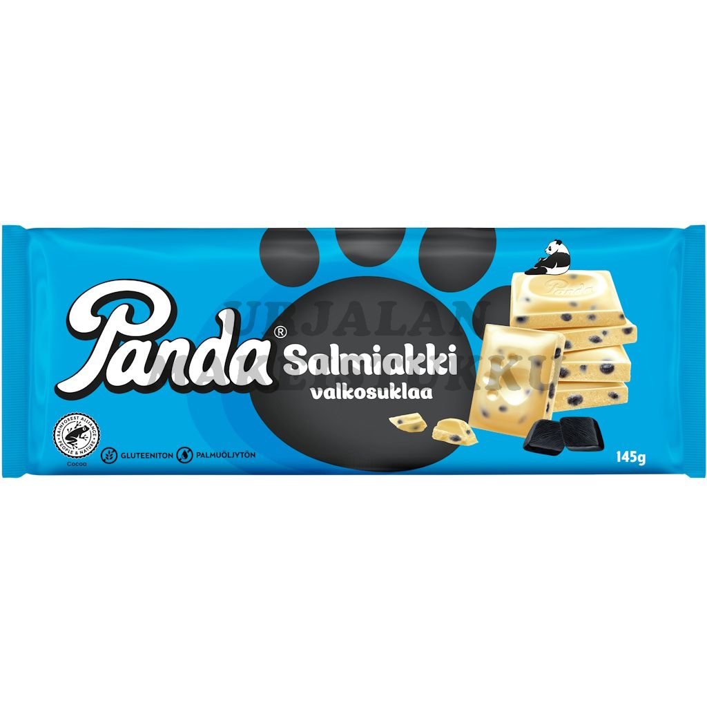 Panda Salmiakki Valkosuklaa suklaalevy 145g