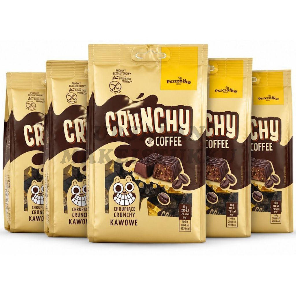 Crunchy Coffee Suklaacrisp makeiset 174g x 5kpl