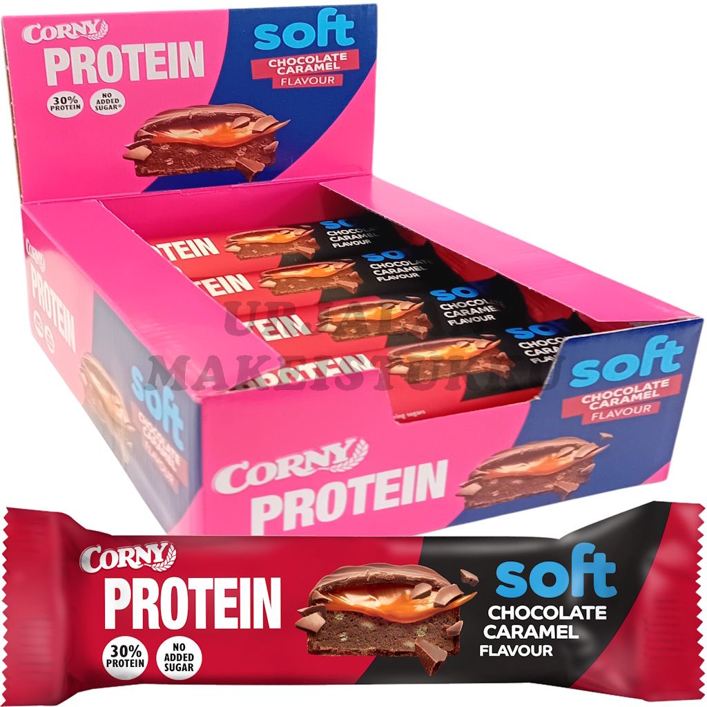 Corny Soft Protein Chocolate Caramel proteiinipatukka 45g x 12kpl