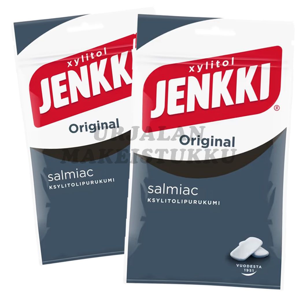 Jenkki Original Salmiakki ksylitolipurukumi 100g x 2kpl