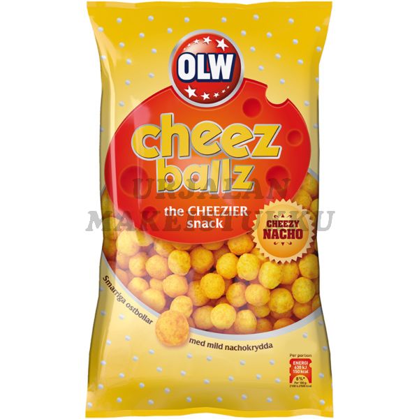 OLW Cheez Ballz Cheezy Nacho juustosnacks 160g