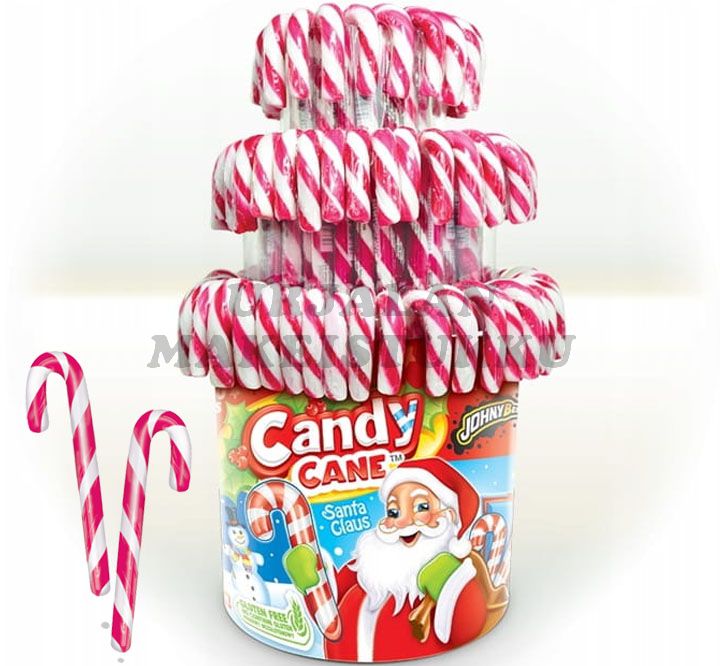 JohnyBee Candy Cane Polkatanko karkkikeppi 12g x 100kpl