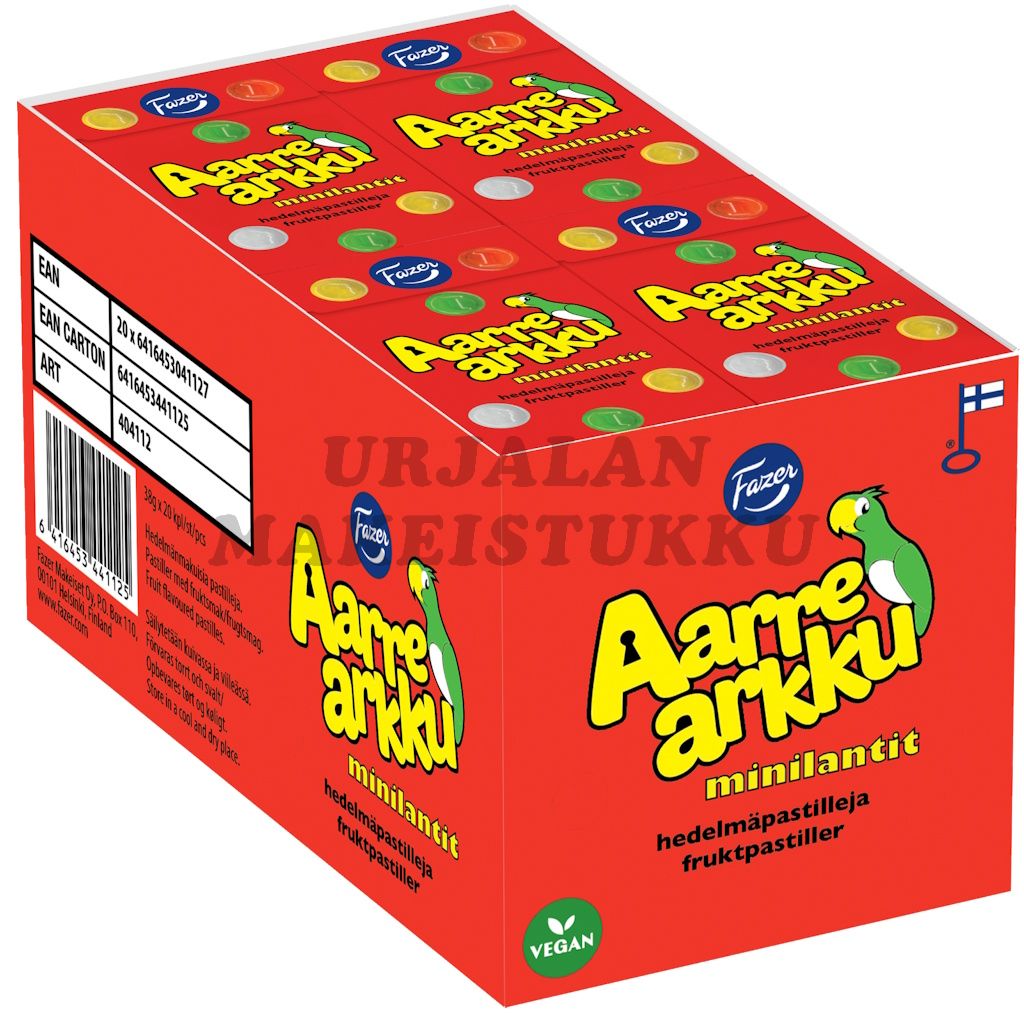 Fazer Aarre Arkku Minilantit hedelmäpastillit 38g x 20kpl