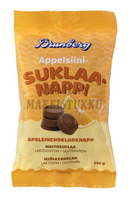 Brunberg Appelsiinisuklaanappi 150g