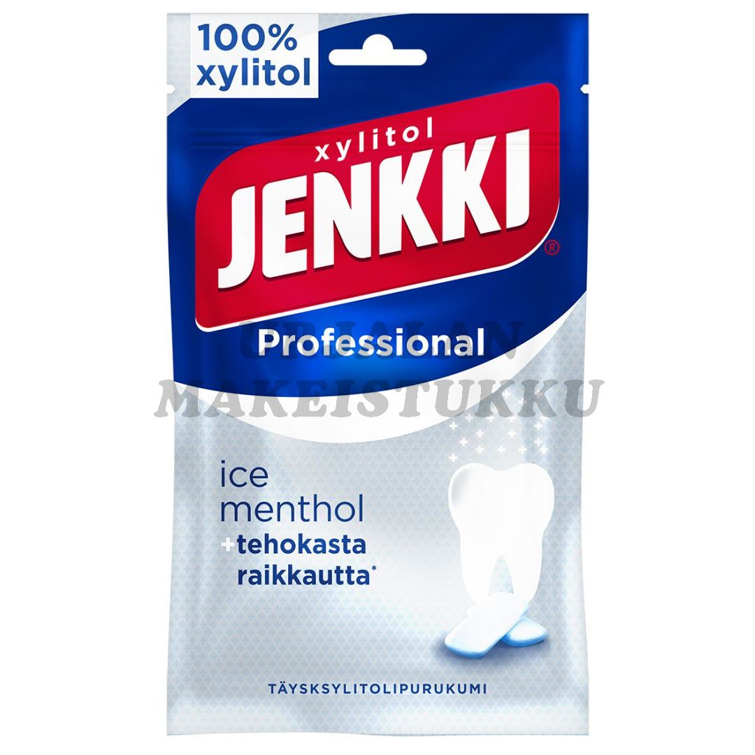 Jenkki Professional Ice Menthol täysksylitolipurukumi 90g