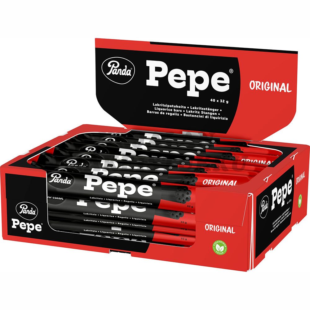 Panda Pepe Original lakritsipatukka 32g x 40kpl