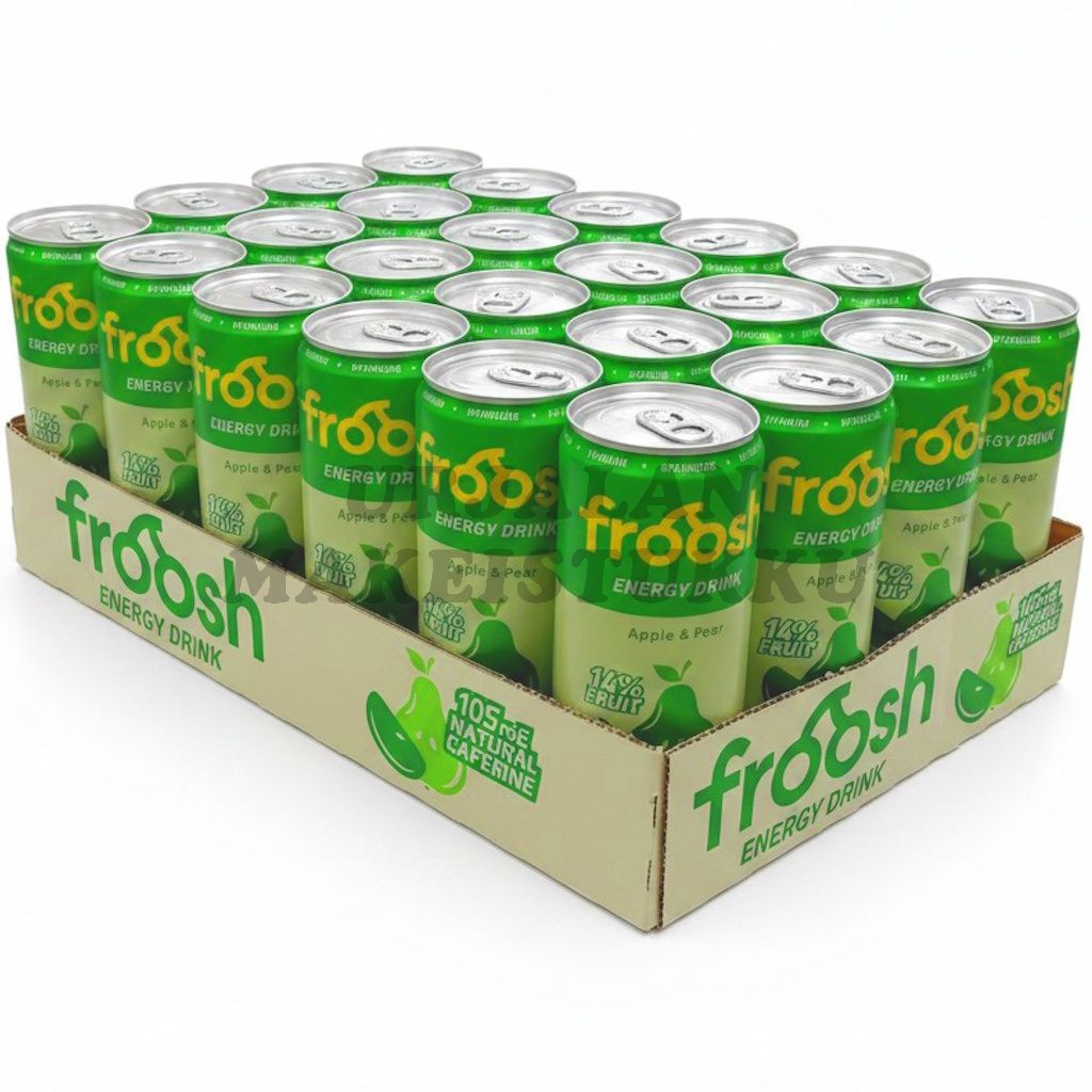 Froosh Omena & Päärynä energiajuoma 330ml x 24kpl
