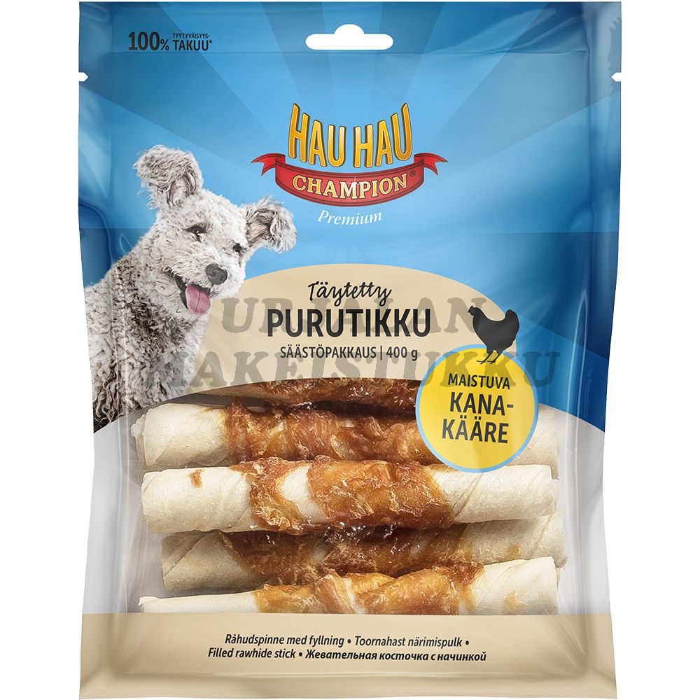 Hau Hau Champion Täytetty Purutikku 400g