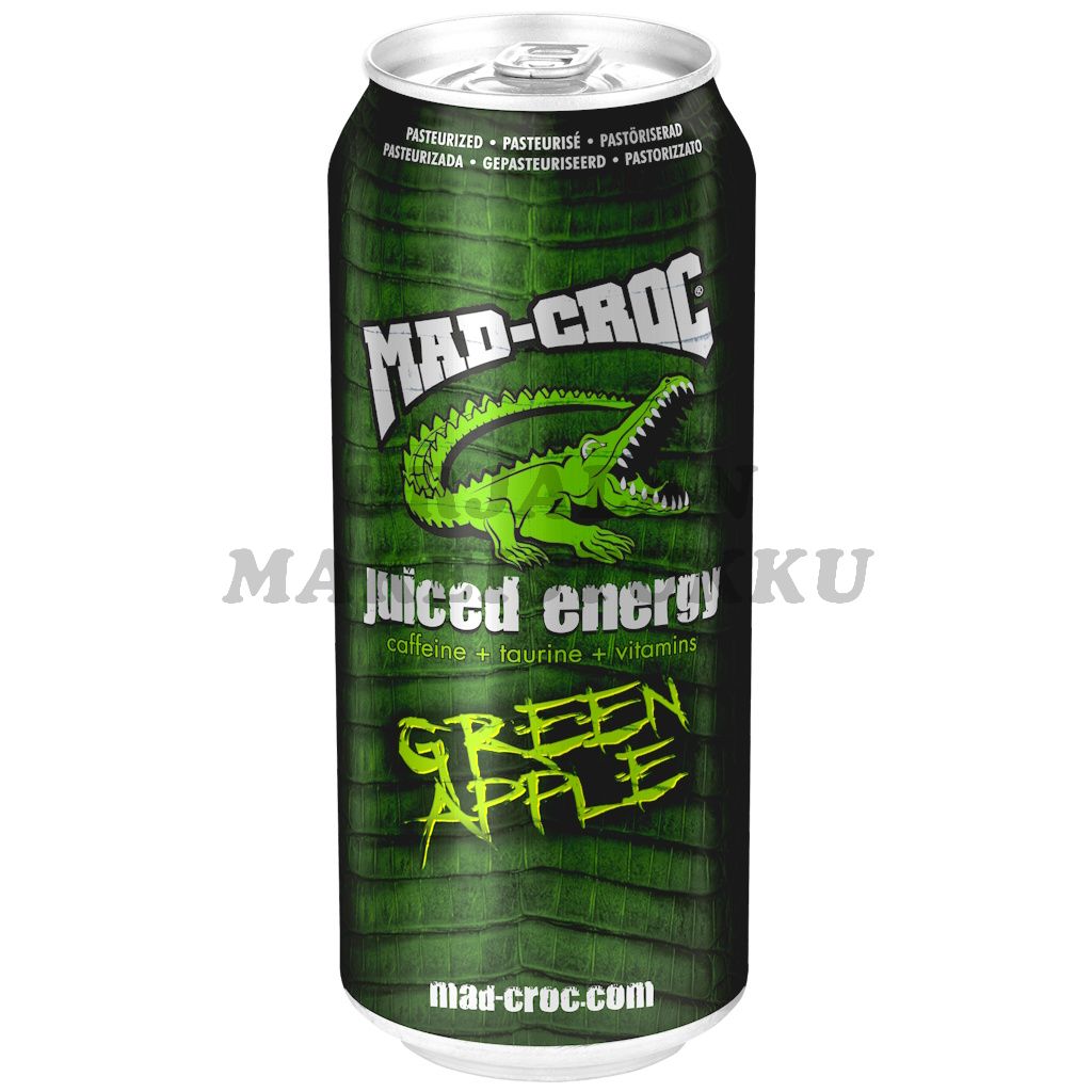 Mad Croc Juiced Energy Green Apple energiajuoma 500ml