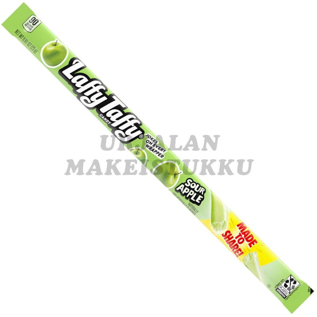 Laffy Taffy Sour Apple Rope pehmeä ja venyvä toffeekarkki 23g