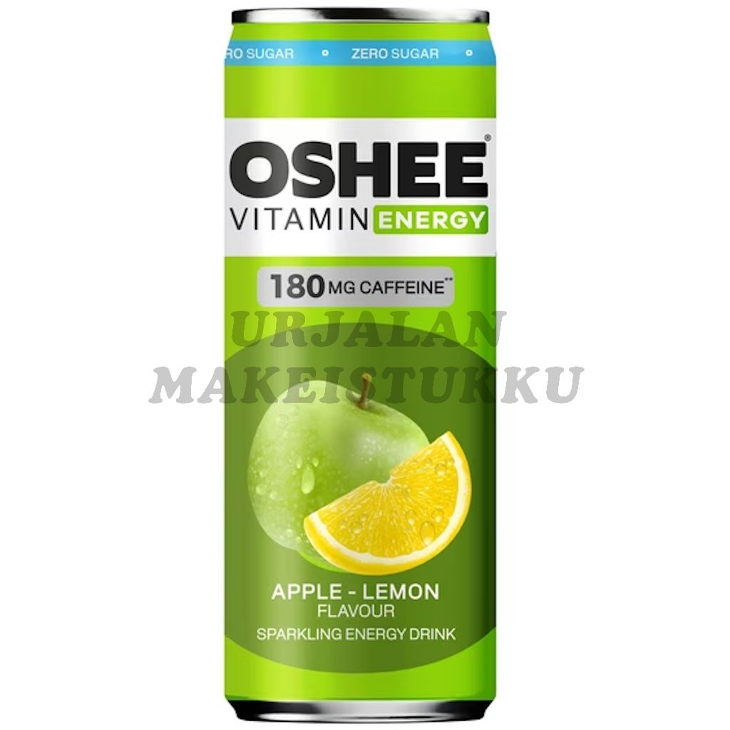 Oshee Energy Drink Apple & Lemon Zero energiajuoma 330ml