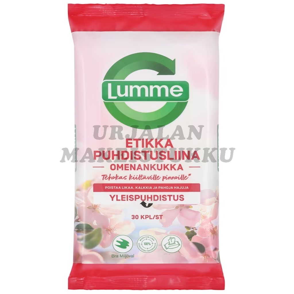 Lumme Omenankukka Etikkapuhdistusliina 30kpl