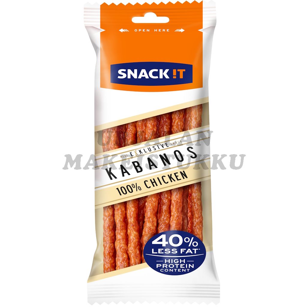 Snack it Kabanos Chicken 100% kuivattu KanaKabanossi 120g