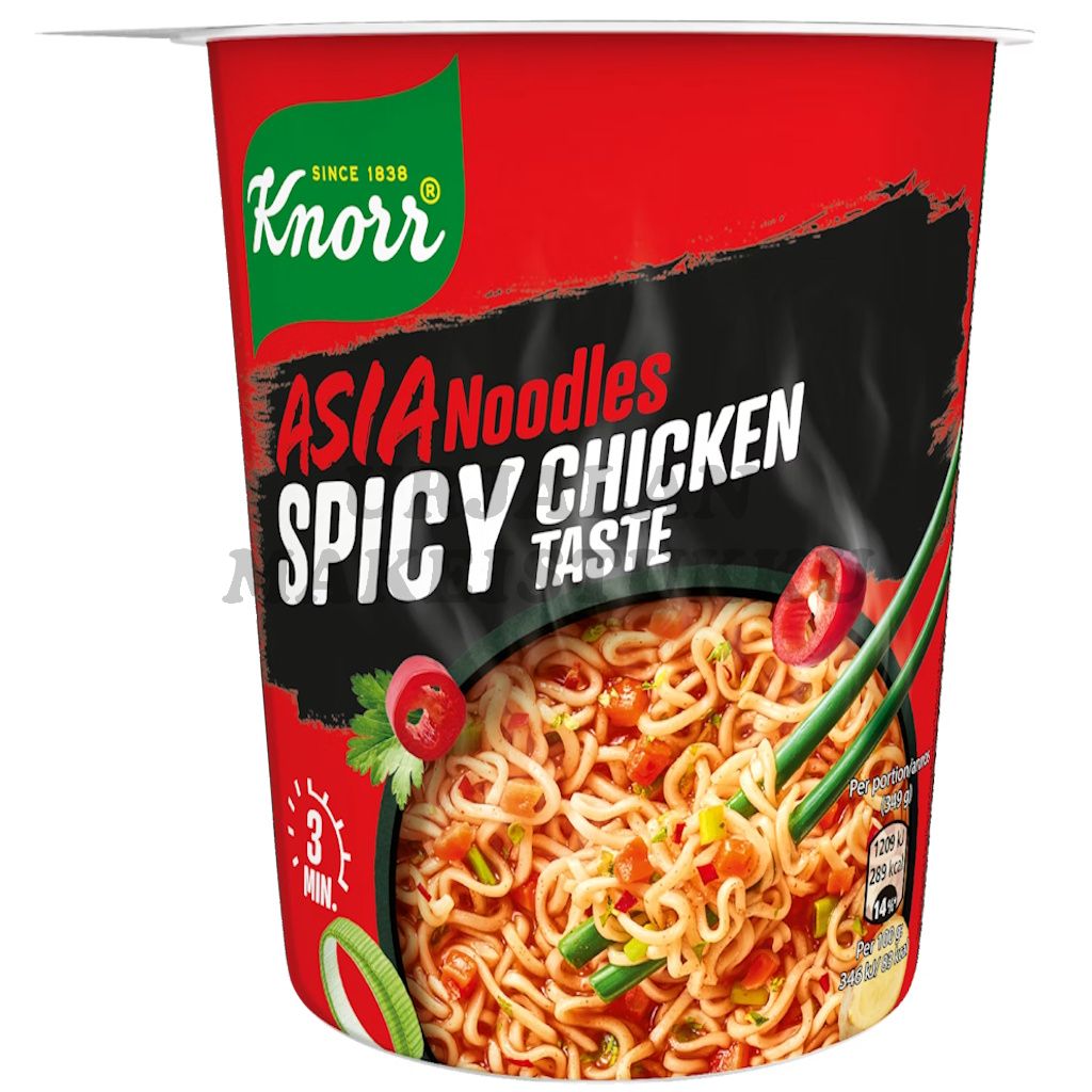 Knorr Asia Noodles Spicy Chicken Taste kuppinuudeli 64g
