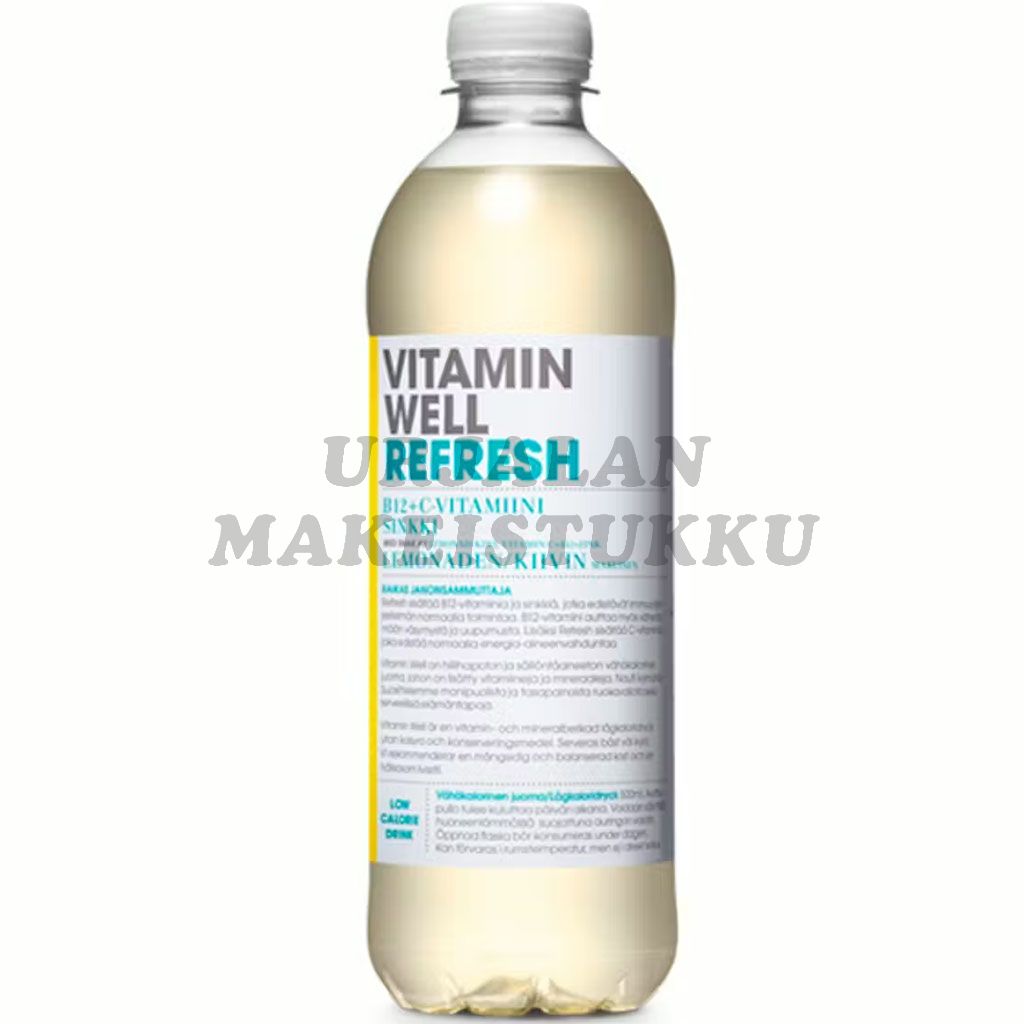 Vitamin Well Refresh Kiivi ja Lemonade hyvinvointijuoma 500ml