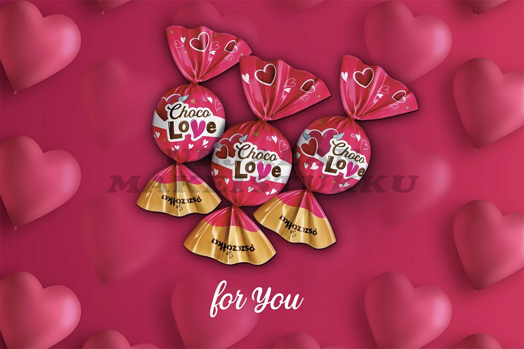 Dolce Amo Choco Love suklaakonvehti 75kpl