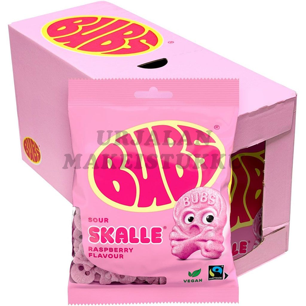 Bubs Vadelma Vaahtokallo 90g x 12kpl