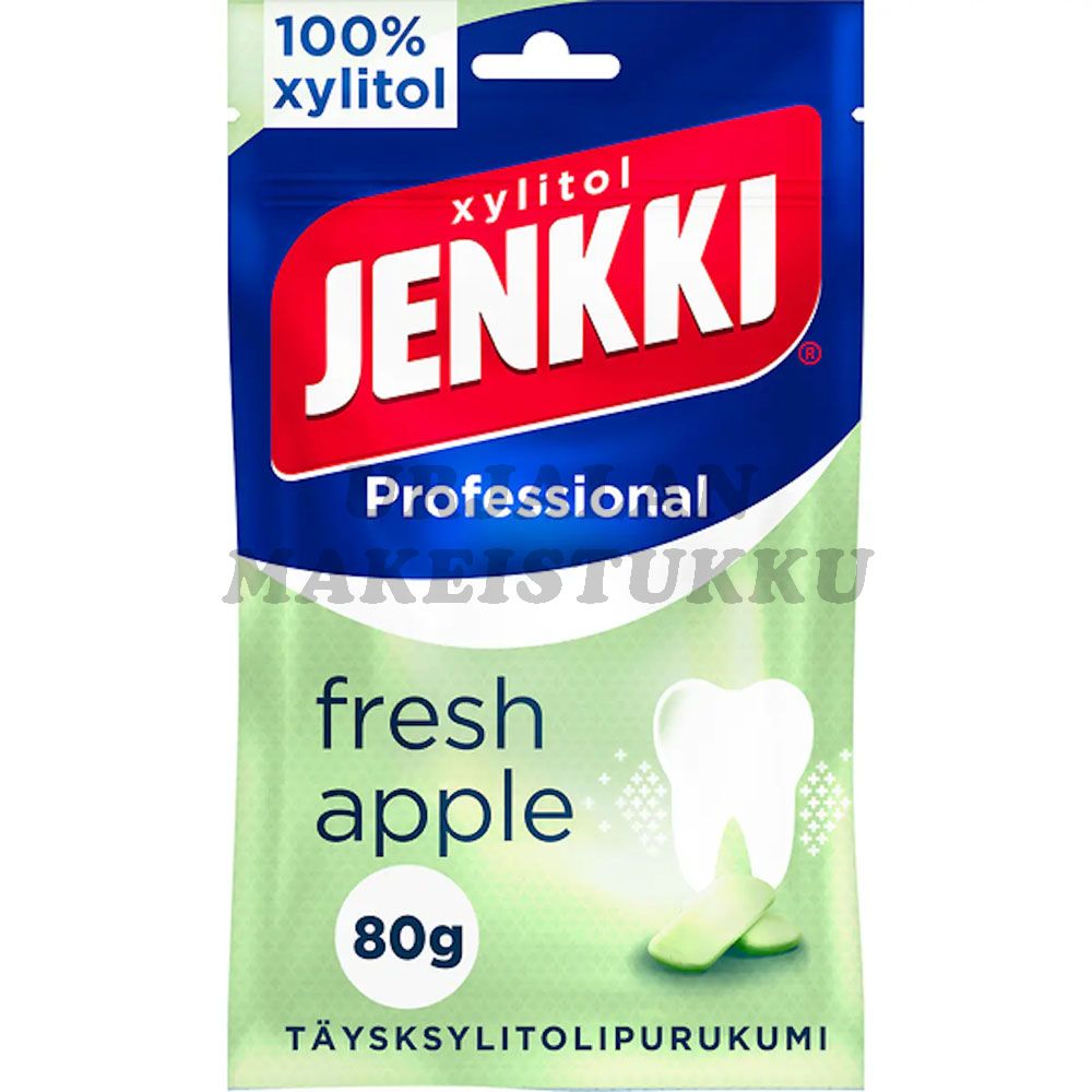 Jenkki Professional Fresh Apple täysksylitolipurukumi 80g