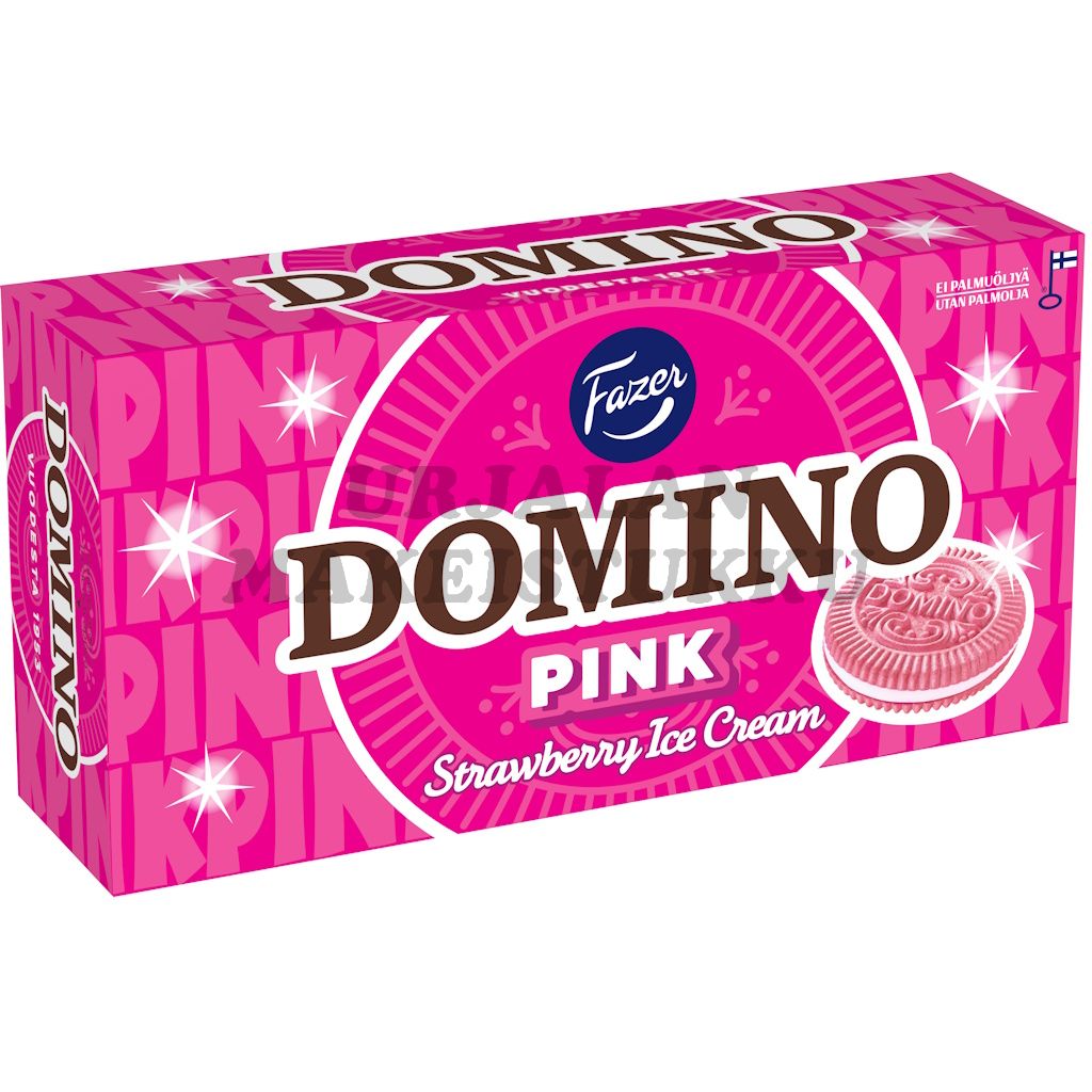 Fazer Domino Pink täytekeksi 350g
