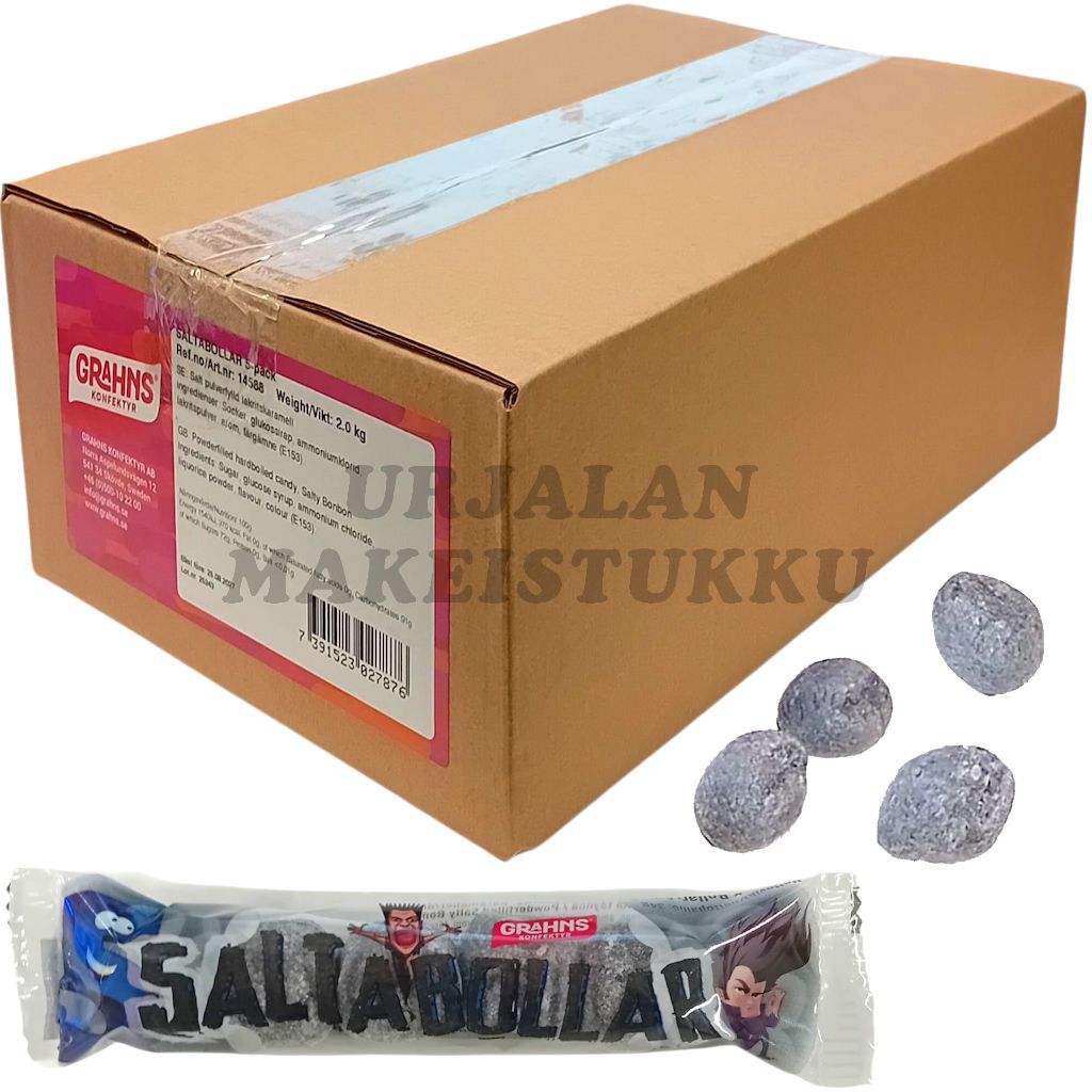 Grahns Salta Bollar Salmiakkipallot 2kg