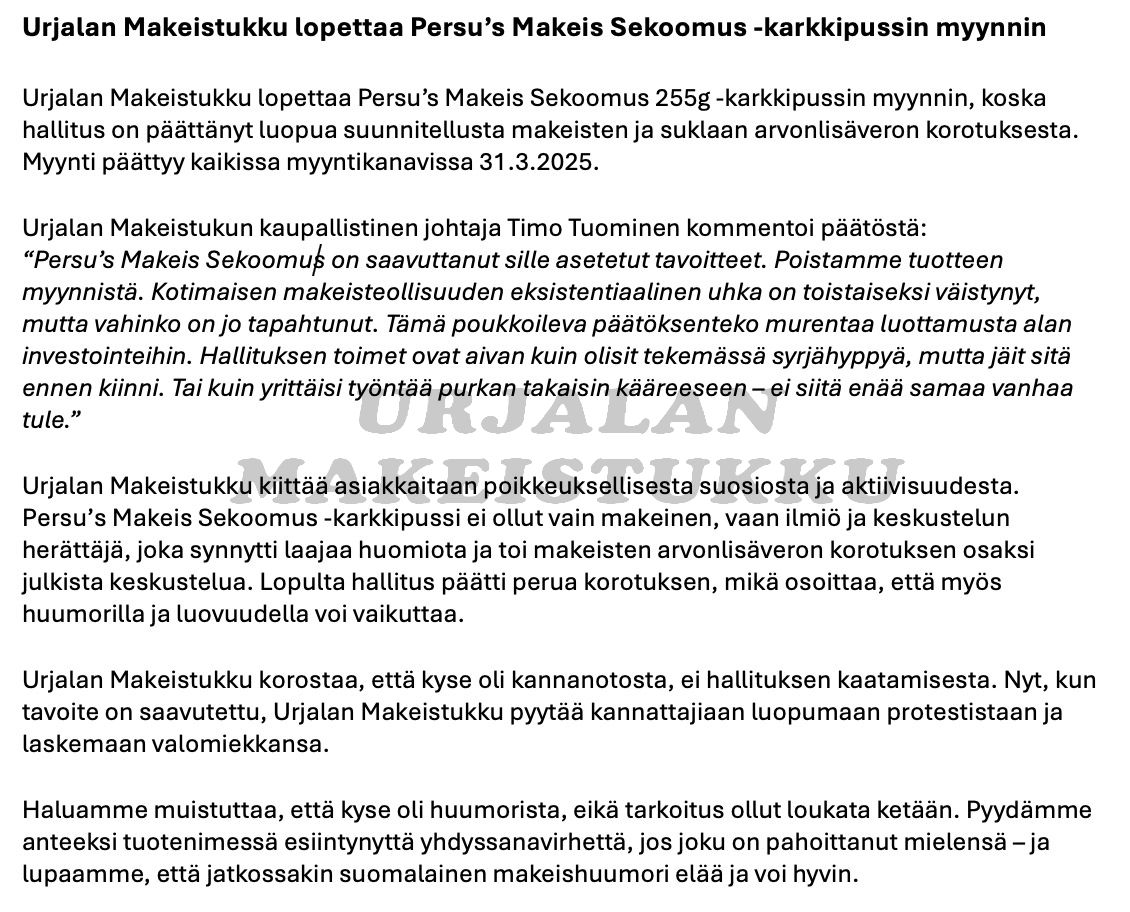 Persu's Makeis Sekoomus 255g