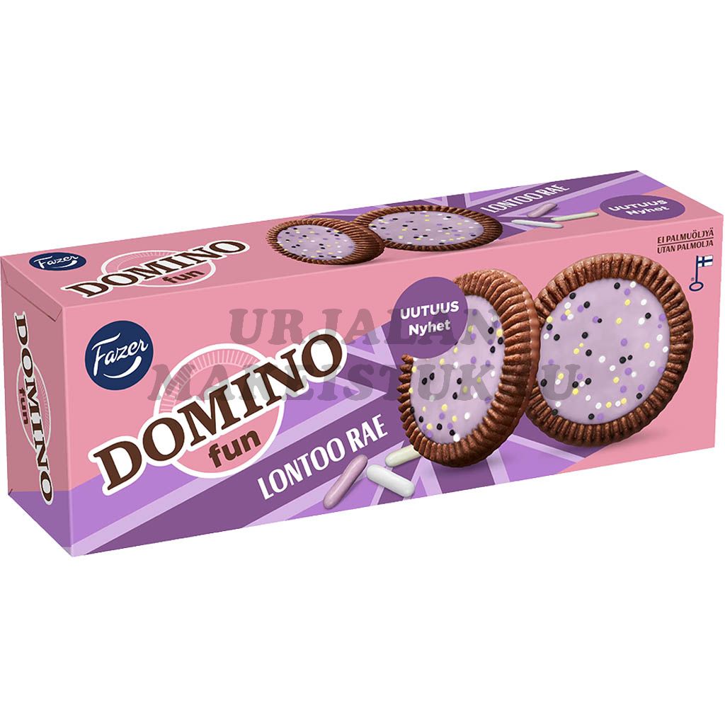 Fazer Domino Fun Lontoo Rae herkuttelukeksi 120g