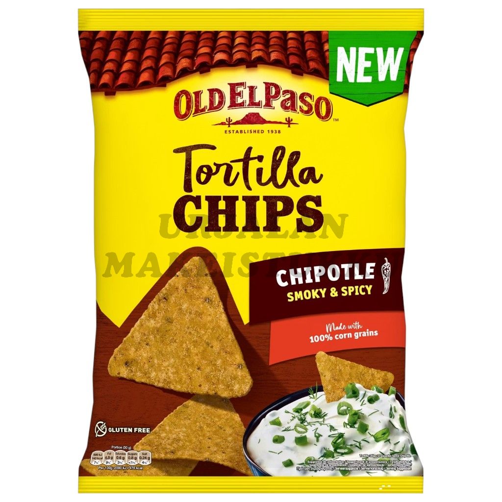 Old El Paso Tortilla Chips Chipotle 170g