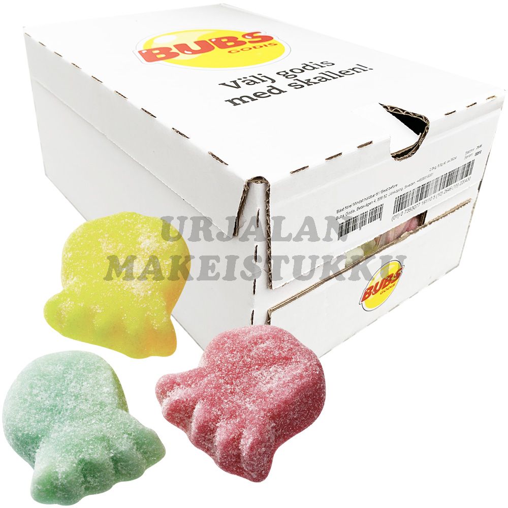Bubs Kirpeät Mustekalat 2,6kg