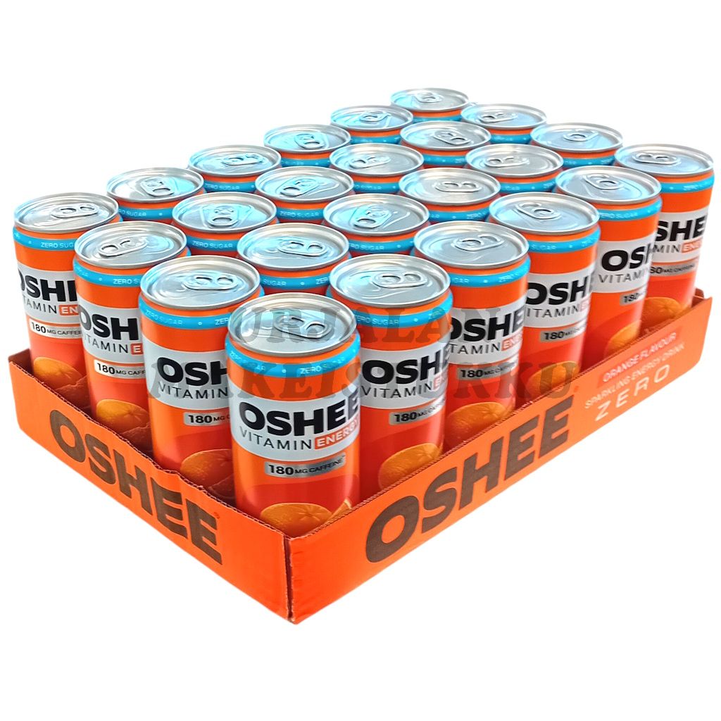 Oshee Energy Drink Orange Zero energiajuoma 330ml x 24kpl