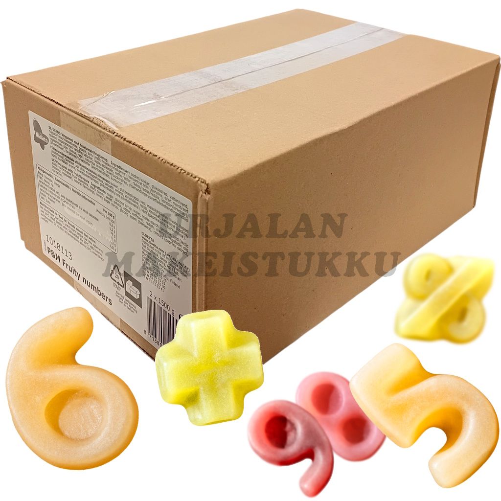 Malaco Fruity Numbers Hedelmänumerot 3kg