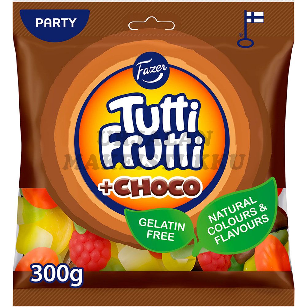 Fazer Tutti Frutti Choco karkkipussi 300g