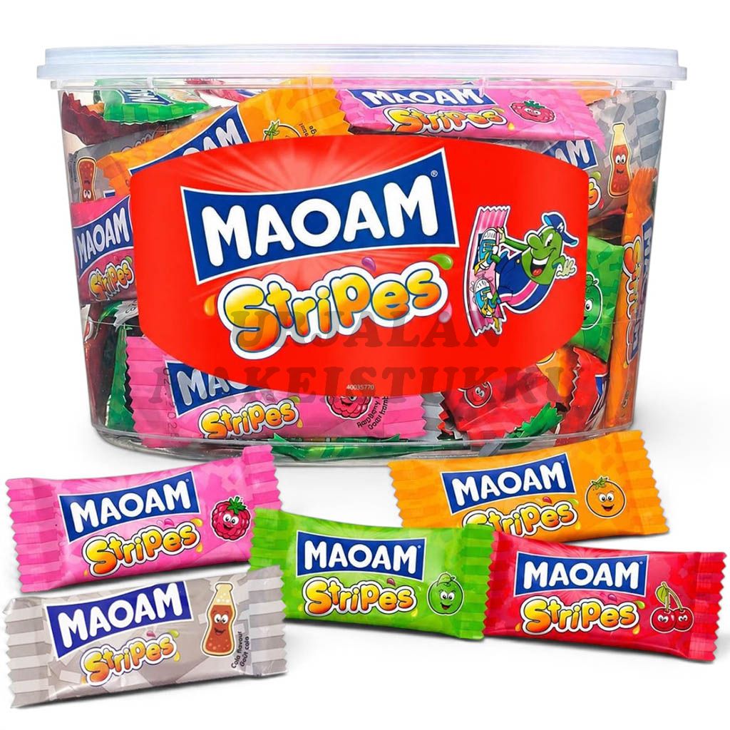 Haribo Maoam Stripes Hedelmätoffeet 100kpl