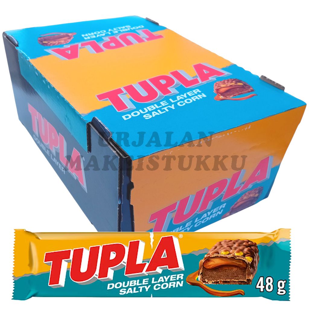 Cloetta Tupla Double Layer Salty Corn suklaapatukka 48g x 42kpl