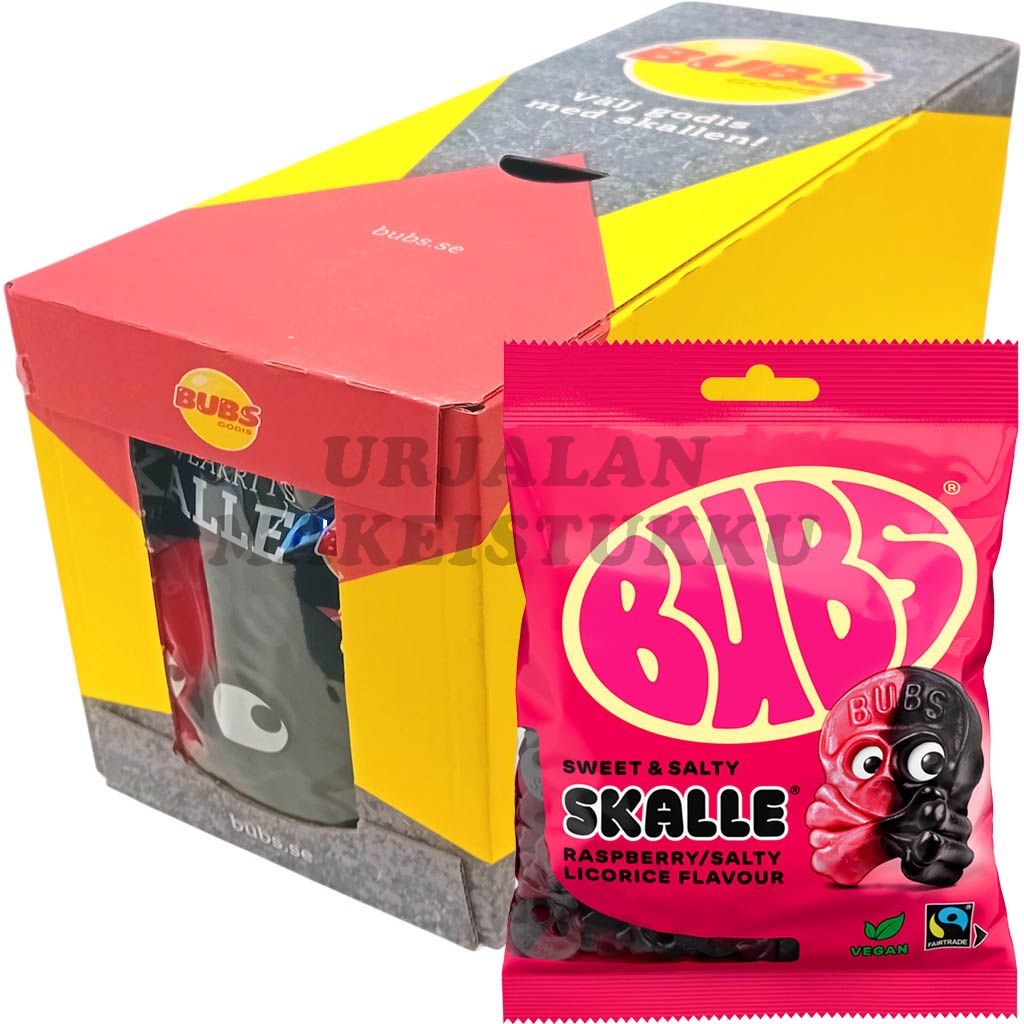 Bubs Vadelmalakritsi kallot 90g x 16kpl