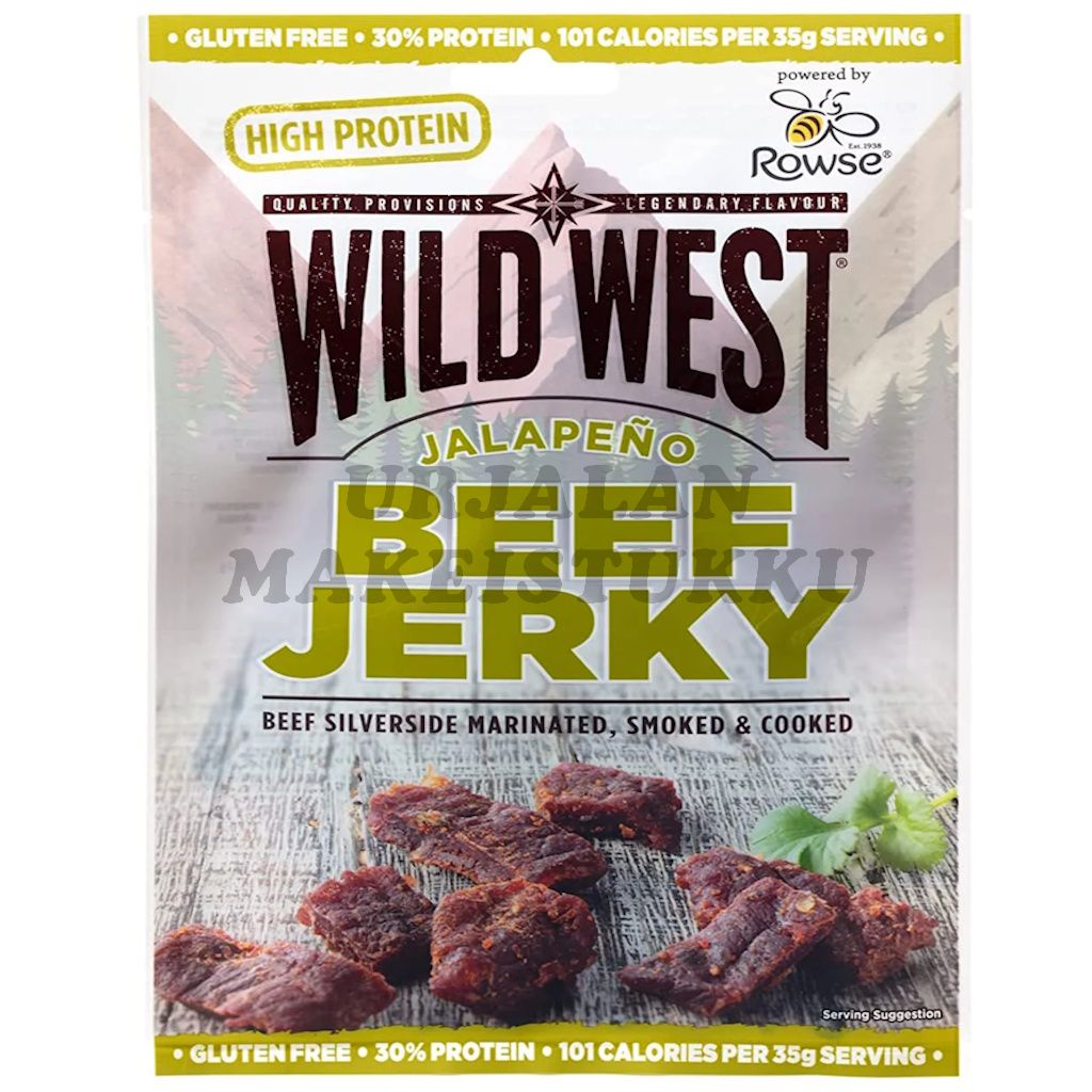 Wild West Beef Jerky Jalapeno kuivattua naudanlihaa 60g